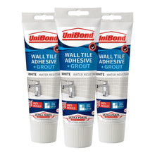 Load image into Gallery viewer, UniBond Anti Mould 2 in 1 Wall Tile Adhesive&amp;Grout for Easy Tiling 300g, 3 Pack