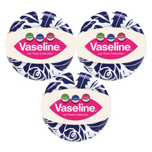 Load image into Gallery viewer, Vaseline Lip Treat Collection Gift Set Tin with Rosy Aloe Original Balm Trio