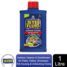 Load image into Gallery viewer, Jeyes Fluid Outdoor Cleaner &amp; Disinfectant &amp; Unblocker 1 Litre