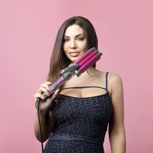 Envie 3 Barrel Hair Waver Curling Tongs with Multiple Heat Settings up to 200°C