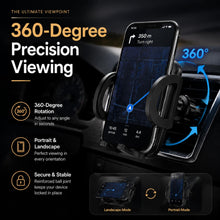 Load image into Gallery viewer, Aquarius Universal Car PhoneHolder Air Vent Mount 360 Rotation Hands Free Black