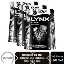 Load image into Gallery viewer, Lynx Black Duo Gift Set - Body Spray &amp; Bodywash Daily Freshness Grooming Kit