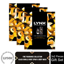 Load image into Gallery viewer, Lynx Fine Fragrance Duo Collection Black Vanilla 2 Pieces Gift Set for Him