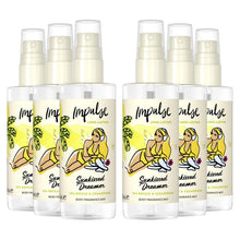 Load image into Gallery viewer, Impulse Body Mist Sunkissed Dreamer with Sea Breeze &amp; Cedarwood Scent 100ml, 6pk
