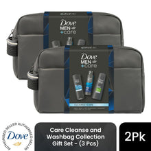 Load image into Gallery viewer, Dove Men+Care Cleanse+Care Washbag Gift Set 3 piece, Choose your pack 1,2,3 or 4
