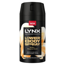 Load image into Gallery viewer, Lynx Lower Body Spray Vanilla + Bergamot 72H Freshness, Aluminium-Free 100ml,6Pk