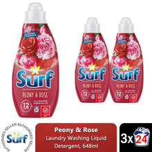 Load image into Gallery viewer, Surf Laundry Washing Liquid Detergent Peony &amp; Rose 1.94 Litre 72 Washes