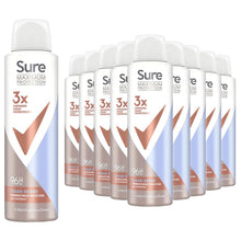Load image into Gallery viewer, Sure Anti-Perspirant 96H Maximum Protection Deodorant Clean Scent 150ml, 12 Pack