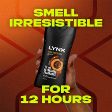 Load image into Gallery viewer, Lynx Dark Temptation 12-H Refreshing Fragrance Shower Gel Body Wash, 6x225ml
