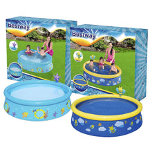Load image into Gallery viewer, Bestway MyFirst Fast Set Assorted Paddling Spray Pool with Repair Patch,152x38cm