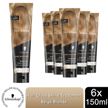 Load image into Gallery viewer, Schwarzkopf Hair Gloss Shine Treatment Beige Blonde 150ml, 6 Pack