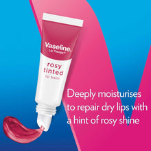 Load image into Gallery viewer, Vaseline LipTherapy Rosy Tinted LipBalm For Instant Softness &amp; Pink Hint, 10g 3x