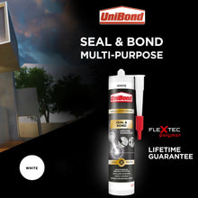 Load image into Gallery viewer, Unibond Seal &amp; Bond Sealant Cartridge Multi-Purpose Adhesive White, 389g