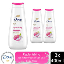 Load image into Gallery viewer, Dove Advanced Care Body Wash Replenishing 24Hr Renewing Micromoisture 400ml, 3Pk