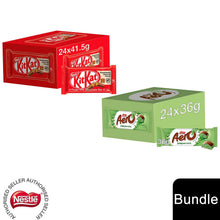 Load image into Gallery viewer, Nestle Chocolate Bar, KitKat 4 Finger 24x41.5g &amp; Aero Peppermint 24x36g
