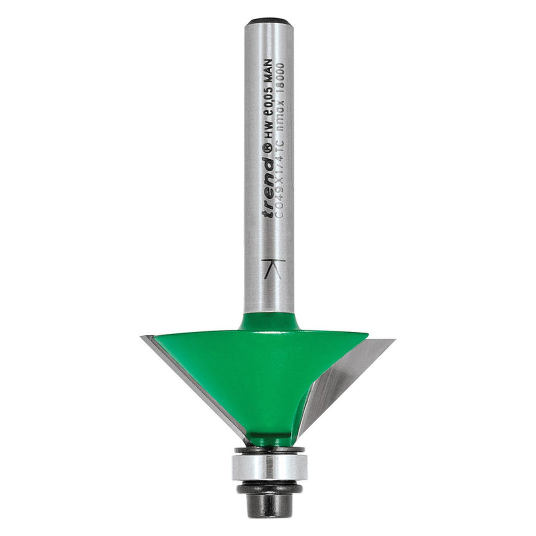 TREND C049 X 1/4 TC S/GUIDED CHAMFER 45DEG
