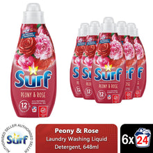 Load image into Gallery viewer, Surf Laundry Washing Liquid Detergent Peony &amp; Rose 3.89 Litre, 144 Washes