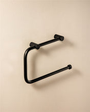 Load image into Gallery viewer, COSMIC Towel Ring Black 20.5x3x13 cm | Matte Finish | Screw Mount