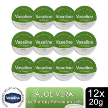 Load image into Gallery viewer, Vaseline Lip Balm Aloe Vera 20g, 12 Pack Lip Therapy Soothing Moisturising Care