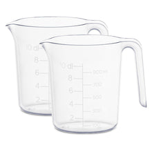 Load image into Gallery viewer, 2x SmartStore Clear Volume Markings Measuring Cup With An Easy-to-Pour Spout, 1L