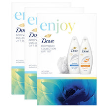 Load image into Gallery viewer, Dove Enjoy Bodywash Collection 2 Pieces Gift Set for Her with Shower Puff