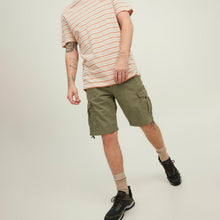 Load image into Gallery viewer, Jack &amp; Jones Jjdave Combat Shorts Mens Olive Night Regular Fit Size Small Summer