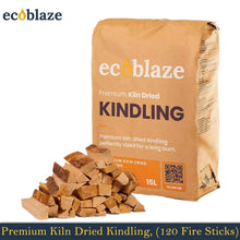 Load image into Gallery viewer, Ecoblaze Kiln Dried Kindling Wood 120 Fire Sticks for Log Burners &amp; Pizza Oven