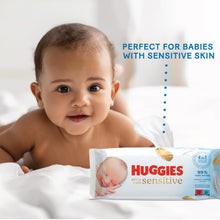 Load image into Gallery viewer, Huggies Pure Extra Care Sensitive Fragrance-Free Baby Wipes with 99% Pure Water
