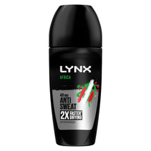 Load image into Gallery viewer, Lynx Africa Anti Perspirant Roll On 48 Hours Anti Sweat Protection 50ml, 3 Pack