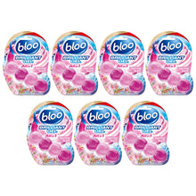 Load image into Gallery viewer, Bloo Toilet Rim Blocks Brilliant Gel All in 1 Cleaner Spring Rain Scent, 7x42g