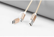 Load image into Gallery viewer, FX 2 in 1 Braided Charge &amp; Sync Cable - 3m : Gold