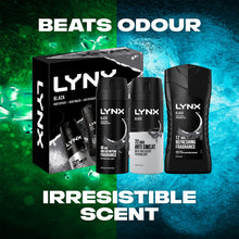 Load image into Gallery viewer, Lynx Black Body Wash, Body Spray &amp; Anti-Perspirant 3pcs Gift Set for Him