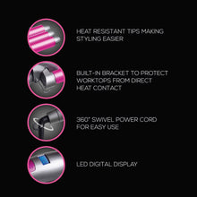 Load image into Gallery viewer, Envie 3 Barrel Hair Waver Curling Tongs with Multiple Heat Settings up to 200°C
