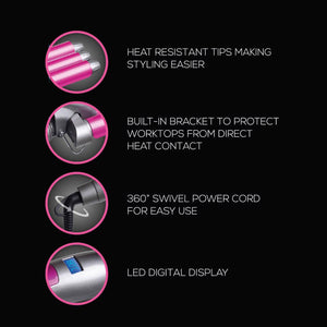 Envie 3 Barrel Hair Waver Curling Tongs with Multiple Heat Settings up to 200°C