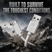 Load image into Gallery viewer, FX Factory USB-C Charging &amp; Data Cable 1m White Fast Sync, 2 Pack