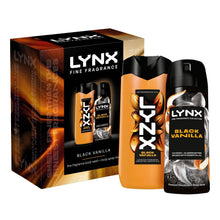 Load image into Gallery viewer, LYNX Fine Fragrance Black Vanilla Gift Set 2 piece, Choose your pack 1,2,3 or 4