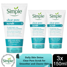 Load image into Gallery viewer, Simple Face Wash Range-Moisturising, Refreshing, Clear Pore Scrub or Glow, 150ml