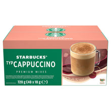 Load image into Gallery viewer, Starbucks Cappuccino Instant Coffee Sachets 40 x 18g - Creamy &amp; Rich Cafe Taste