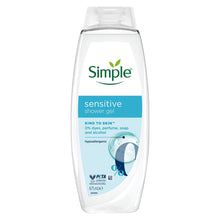 Load image into Gallery viewer, Simple Sensitive Shower Gel 675ml 24-Pack Bulk Multipack