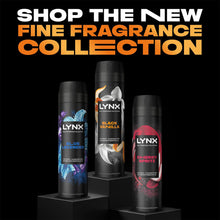 Load image into Gallery viewer, Lynx Fine Fragrance Collection Black Vanilla Body Spray Deodorant 200ml, 6 Pack