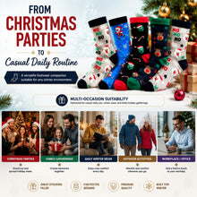 Load image into Gallery viewer, RJM Mens Christmas Novelty Socks UK 7-11 Festive Funny Winter Gift Socks