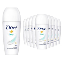 Load image into Gallery viewer, Dove Fresh Roll On AntiPerspirant up to 48H of Sweat &amp; Odour Protection, 24x50ml