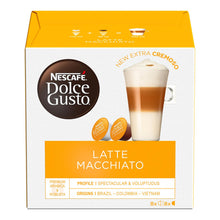 Load image into Gallery viewer, Nescafe Dolce Gusto Coffee Pods Caps Box of 16 Latte Macchiato