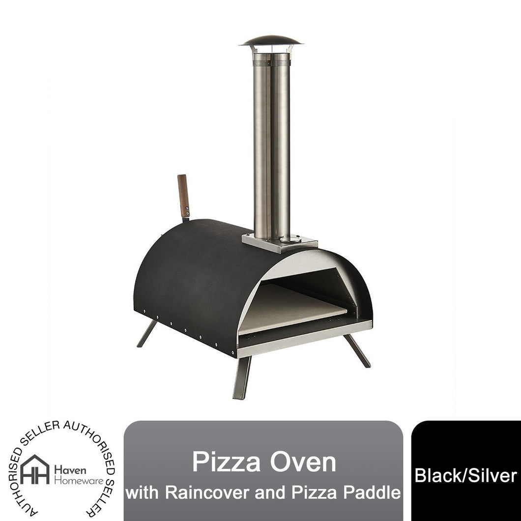 Haven Pizza Oven with Raincover and Pizza Paddle for Wood-Fire Pizza