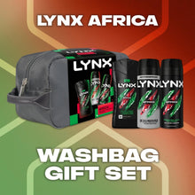 Load image into Gallery viewer, LYNX Africa Washbag Gift Set 3 piece, Choose your pack 1,2,3 or 4