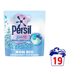 Load image into Gallery viewer, Persil Pure Heaven Scent Pearls Non-Bio 19 Washes Detergent Washing Capsules,3pk