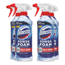 Load image into Gallery viewer, Domestos Power Foam Toilet &amp; Bathroom Cleaner Spray Kills 99.99% Germs, 450ml
