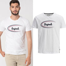 Load image into Gallery viewer, Jack &amp; Jones Jorriley Crew Neck T-Shirt Short Sleeve White Cotton Tee Size XS