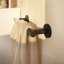 Load image into Gallery viewer, COSMIC Architect Towel Bar | Black | Screw Mount | Circular Design