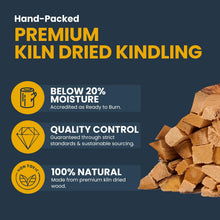 Load image into Gallery viewer, Ecoblaze Kiln Dried Kindling Wood 480 (120x4 Boxes) Fire Sticks for Log Burners